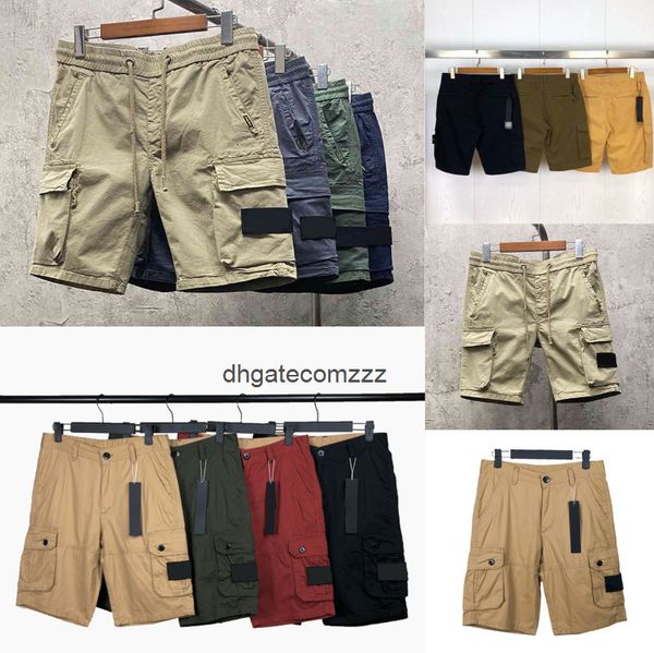 Designer Pants Mens Shorts stones Cargo Shorts Badge Summer Fashion Outdoor Hip Hop Pants Streetwear stone Short Casual Sweatpants For Mens Womens