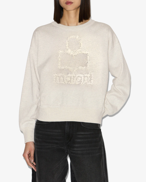 

26ss new marantts designer sweatshirts women cotton fashion crewneck hoodies long-sleeved sweater pullover jumpers, Ivory