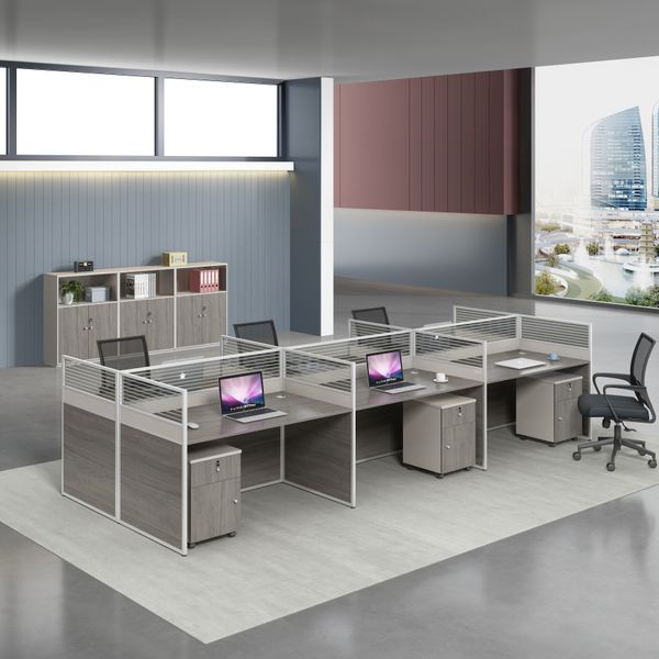 Employee-Friendly Office Table with Privacy Partition