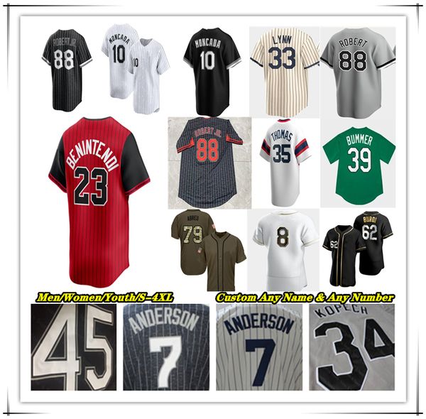 

2025 City Baseball Jerseys Luis Robert Jr Andrew Vaughn Andrew Benintendi Lenyn Sosa Miguel Vargas Brooks Baldwin Davis Martin Jonathan Cannon Michael A. Taylor Fisk, Men fans version white style