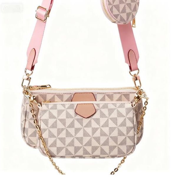 High Quality Leather Multi Pochette Accessories Luxury Wallet Crossbody Shoulder Bags Purses Designer Bag Woman Handbag Designers Women Purse Luxurys box