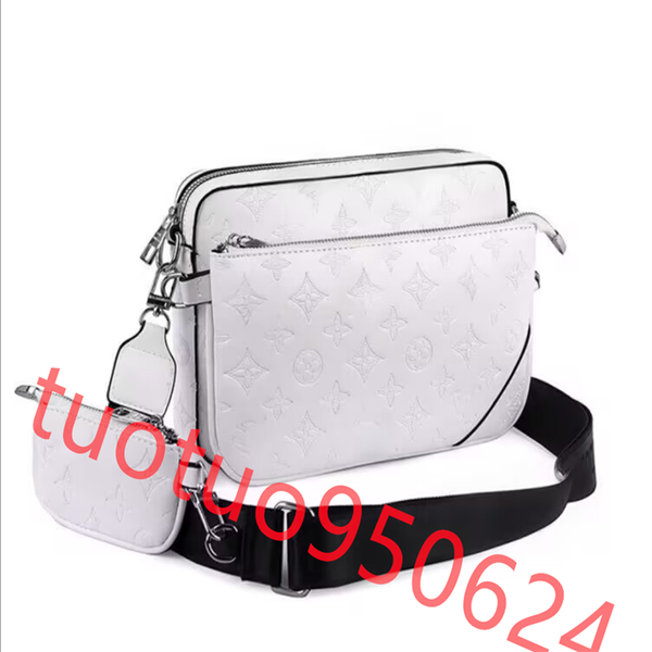 

2025 Men Messenger Bag Trio Bags designer Handbags Leather Briefcases Man Shoulder Backpack Sport Male Cross Body Purse Women Wallets purse totes bag, 19#