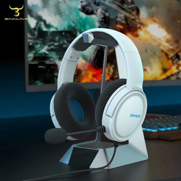 BINNUNE Headset with Mic PS4 PS5 Series X|S One PC Switch Wired Gaming Headphones for Playstation 5 Xbox 1