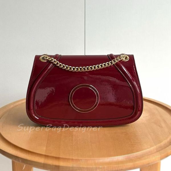 

7A Luxury Blondie shoulder bag crossbody Double shoulder straps trim Cotton en ing Round Interlocking designer bags handbag Designer bag women Crossbody Bags lady, Black