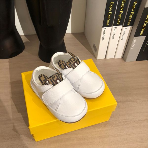 

Kids leather shoes Velcro design Ultra soft white leather comfortable Girls waterproof Sneaker kid shoes kids delicate shoes 20-25, Brown