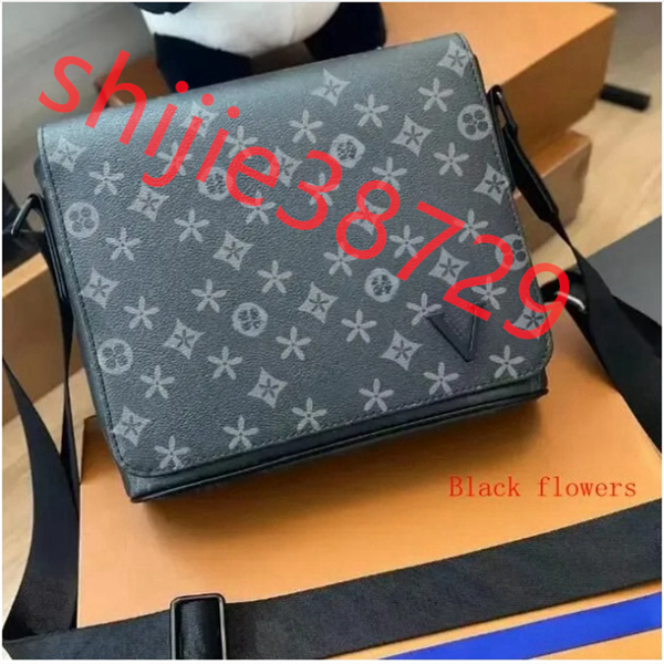 

10A Designers Men Leather TRIO Messenger Bags Shoulder belt Make up Bag Designer Handbag Tote Man's bags M44612 Handbags Women Wallets purse tot, Grey