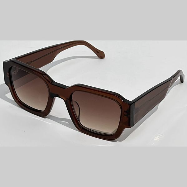 

NEW Square Frame Sunglasses 2611E Oversized Mens Classic Black Lenses Top Quality Glasses Side Golden Letter Pattern Modern Men Popular Fashion Style