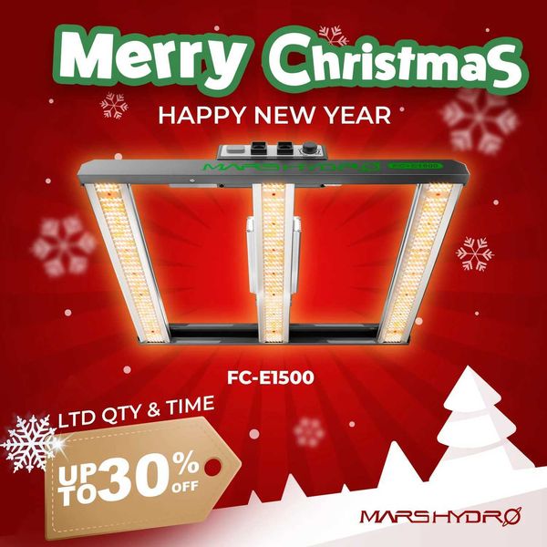 Mars Hydro LED Grow Light Dimmable FC-E1500 Bridgelux 150w For 2.3X2.3 Tent X250205