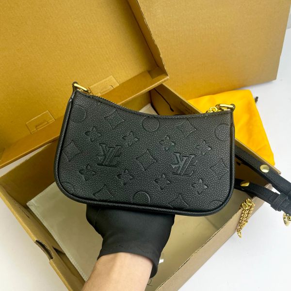 

Fashion Designer Bag Woman Old Flower Crossbody Shoulder Bag Leather Embossed Chain Purse Ladies Handbag Letters Stripe Luxury Half Moon Bag Handbag, #22