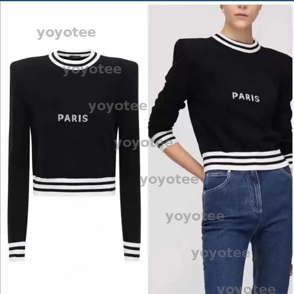 

sweater womens sweaters crew neck hoodies striped fashion long sleeve women high end jacquard knitting sweaters coats BFG2502066, Pink