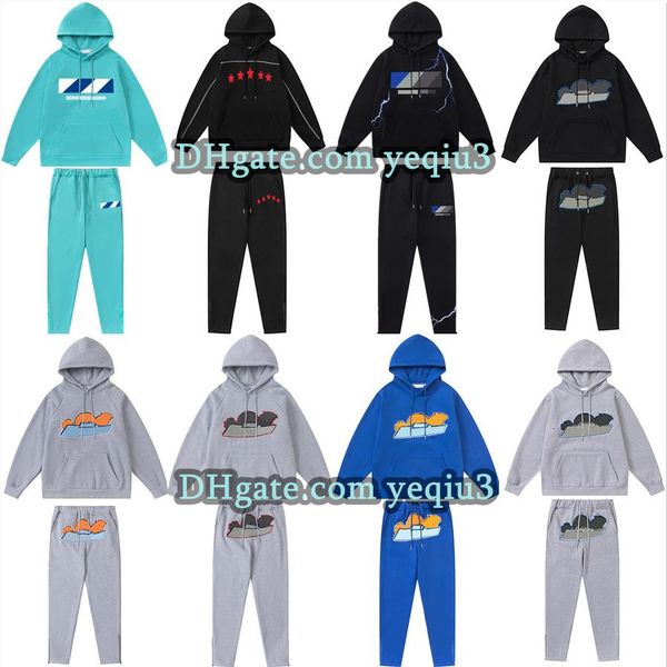 

Mens Tracksuits Designer Hoodies Streetwear Sweatshirt And Pants Quality Sports Suit Plush Letter Decoration Thick Hoodies Pants Plus Size Sweatshirt Sportswear, 8818-black