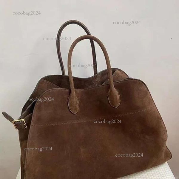 

designer tote evening women suede large capacity handbag margaux 12 15 cowhide shoulder classic pen holder travel shopping bag, White