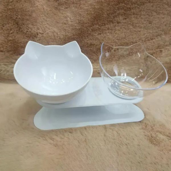 133275 The ceramic cat bowl has a smooth surface that is not easily stained by food and stains. It is dishwasher safe or can be easily wiped clean with a damp cloth
