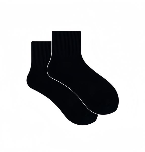 

unisex trending solid colored midlength socks lightweight comfortable pure cotton with blue and pink varieties ideal for spring and fall activities, Black
