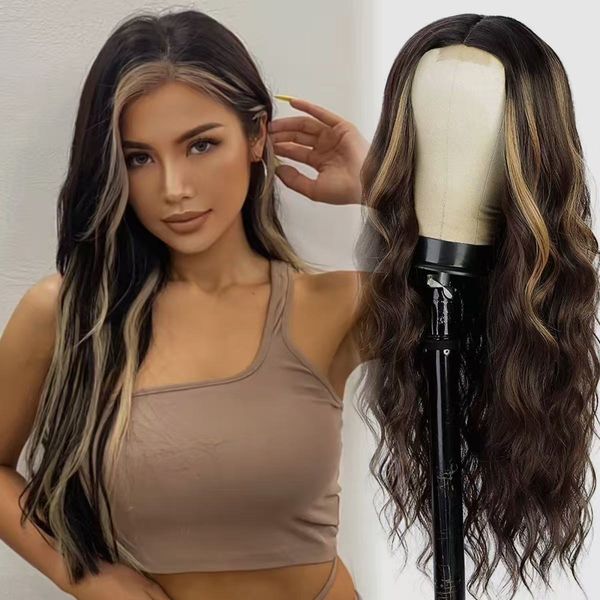 

Body Wave Lace Front Wig Synthetic Highlight Wig Human Hair 13x4 Lace Frontal Wig Colored Human Hair Wigs For Women 30 Inch Honey Blonde, Aa2