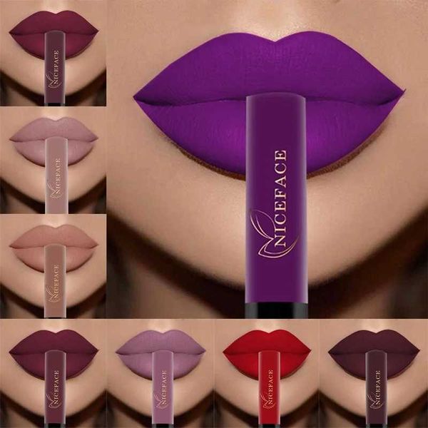 NICEFACE Lip Gloss 25 Color Waterproof Matte Lip Gloss Liquid Lipstick Waterproof Lasting Cosmetic Lip Gloss Makeup CosmeticsXJ250208