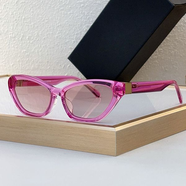 

25ss Fashion Designer Cat eye Sunglasses 3356 Classic Black Small Frame Glasses Side Metal Portrait Pattern Cool Womens Mens Street Trend Style