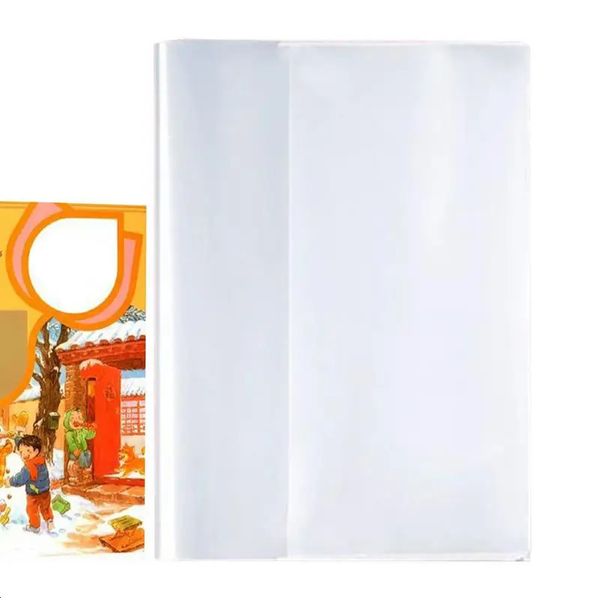 Textbook Protective Cover 10X A4 Clear for Reference Books Reusable Covers Textbooks 250207BJ