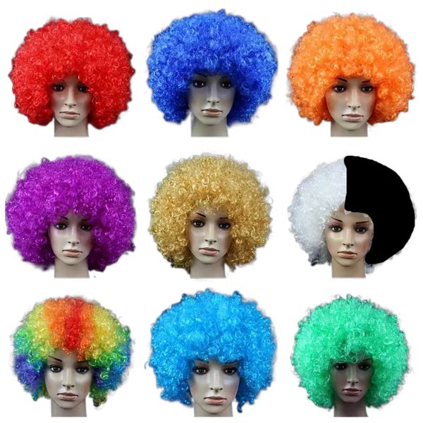 

Afro Explosive Clown Wigs Cosplay Wigs Hair Wigs Dress up for masquerade ball fans hair funny colorful wigs wild-curl up Hair Products, Wig3