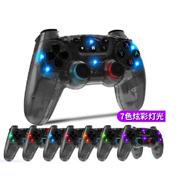 Game Controllers Joysticks New Switch Controller SWITCH Pro Wireless Bluetooth Six Axis 3PC Android iOS Transparent Gaming Controller z250210