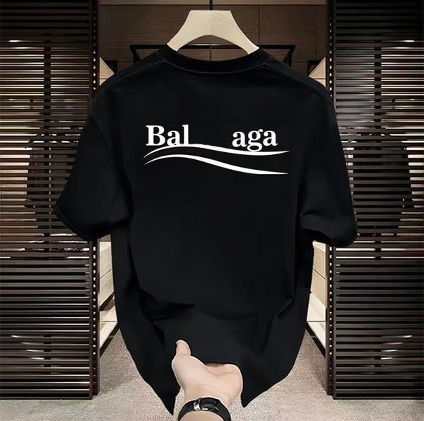 

Mens T-Shirts Summer New High-Quality Clothing Paris Designer Luxury Fashion Casual 100% Cotton T-Shirt Fashion Letters With Short Sleeves tee tops, Ivory