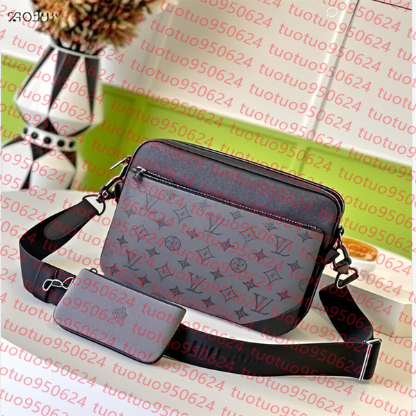 

Mens trio outdoor Luxury Designer Bag tote bag chest pack Top quality Shoulder Messenger purse crossbody clutch bag handbag Womens Genuine Leather Bag, #21