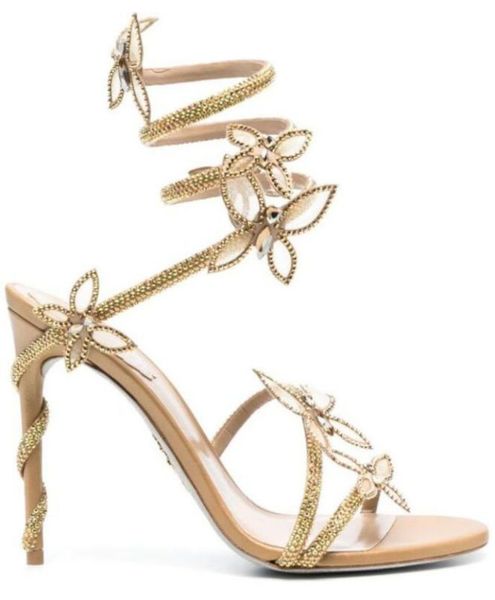 

Designer ReneCaovilla Sandals High heels Luxurvs Designer shoes heels Paris Dress Classics Women 10cm Heels Black Golden Gold Wedding Bottoms Size 35-42 RC11111, 366 high heels 10cm