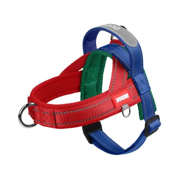 

No Pull Dog Harness Nylon  Dog Harness Reflective Pet Vest Padded Strap Harnesses For Small Medium Dogs Pitbull Buldog, Black-gra