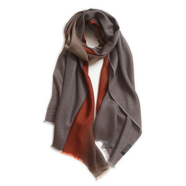 

100% cashmere scarf men's double-layer gradient scarf --820973