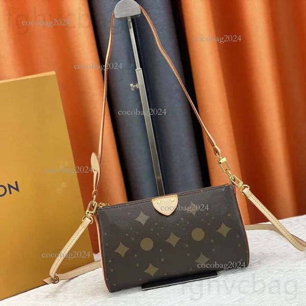 

Lockhead Underarm Bag Stylish Shoulder Genuine Leather Women's crossbody New designer handbag Carrying a crescent bag, A2