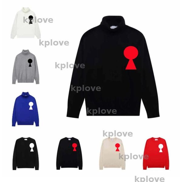 

Designer Men Sweaters Y2k Hoodies Heart Classic Knitwear Sweater Womens Candy Colored Pullover Sweater Cardigan Crew Neck Streetwear, A6