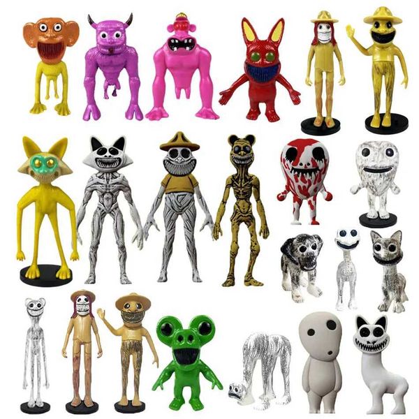 2026 New 6/8Pcs Action Figures Horror Game Figuras Models Decorative Toys Zoonomaly Guard Cat Koala Monster Set Designer