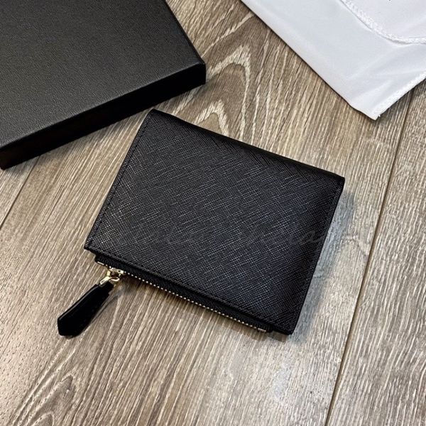 

Designer Wallets Purses Card Holders Square Short Purses Cowhide Fashion Brand Change Bags Gift Box, Ivory