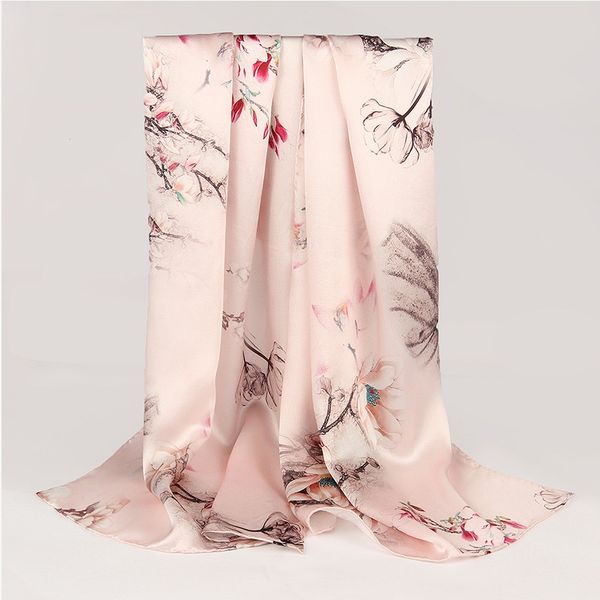 

Summer versatile long mulberry silk scarf --849105