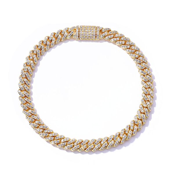 

bracelet designer bracelet mens bracelet Luxury 6mm Cubic Zirconia Men's Bracelet Fashionable Single Row Hip Hop Jewelry bracelets bracelet men braclet