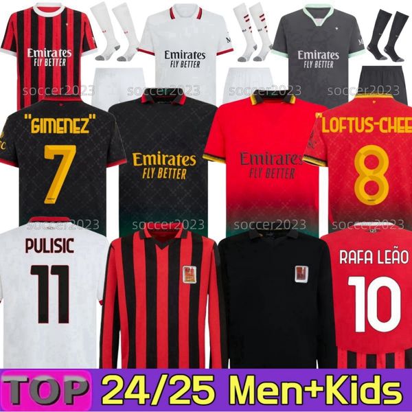 

REIJNDERS 24/25 Milan KOCHE soccer jerseys DE KETELAERE RAFA LEAO JOAO FELIX football shirt 4th 125th men kids kit 2024 2025 AC PULISIC LOFTUS-CHEEK THEO MORATA 16-28, Blue