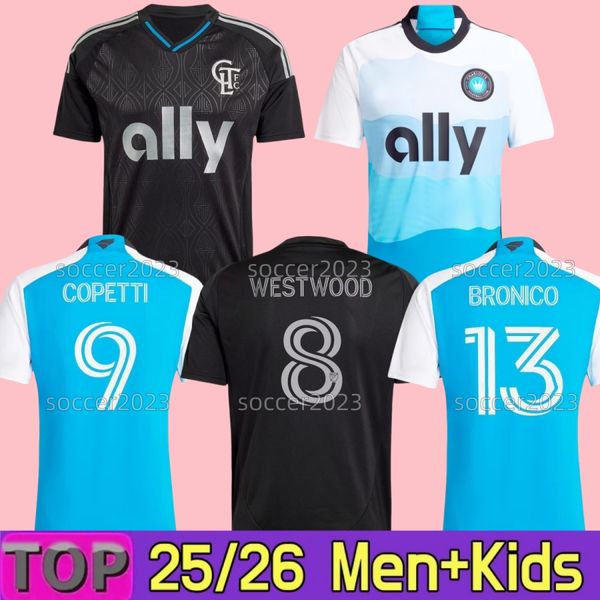 

4XL 2025 2026 Charlott FC Soccer Jerseys Kids Kit Man 25/26 Men Football Shirts Home White Blue Carolina Away Purple Crown Jewel COPETTI DEJAEGERE VARGAS Men's Uniform, 24 25 home kids