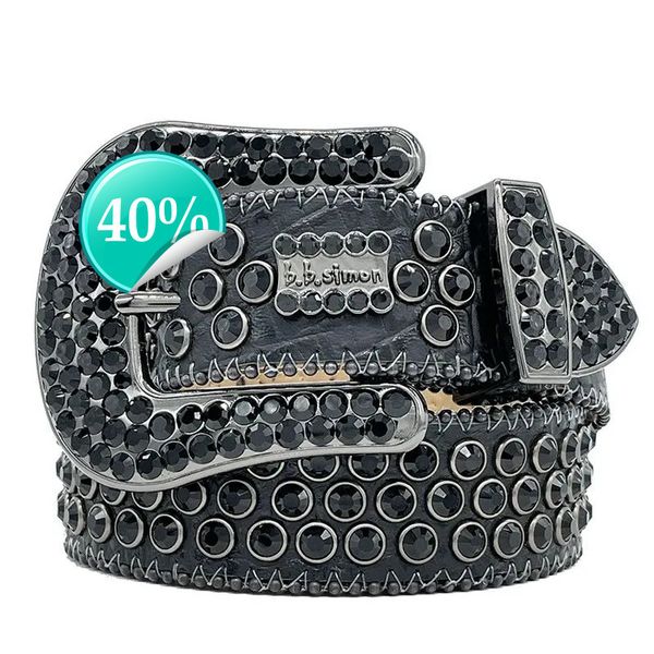 

2024 Designer Belt Men Women Bb Simon Belt Luxury Retro Needle Buckle BeltS 20 Color Crystal diamond B i B iol