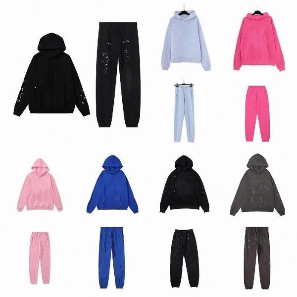 

designer mens hoodie Young Thug hoodies sweatshirt hip hop sports pants womens foam letter printing sweatshirts pants web puff printed y2k hoodies US size S-XL, Purple