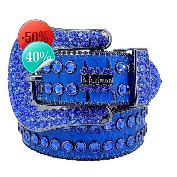 

Good Top Mens Designer Belt Bb Simon Belts For Womens Shiny Dia Belt On Black Blue White Multicolour With Bg Rhieslml, No:10