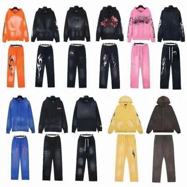 

3 starhoodies hell designer Luxury Brand Hoodie Men Women Y2K Rapper Hip Hop Summer Classic Vintage Graphic Long Sleeve Sweater Heavy kid tech fleece baggy pants, Silver
