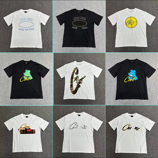 

Designer T Shirts Summer Loose High Quality Casual Fashion women Luxury Print Shorts Tee Breathable, White