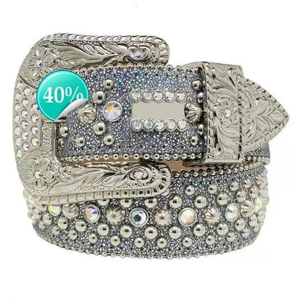 

Designer Bb Belt Simon Belts for Men Women Black on Black Blue White Luxury Shiny Diamond Belt Multicolour Bling Rhinestones As Gift Wholesaleol, Brown