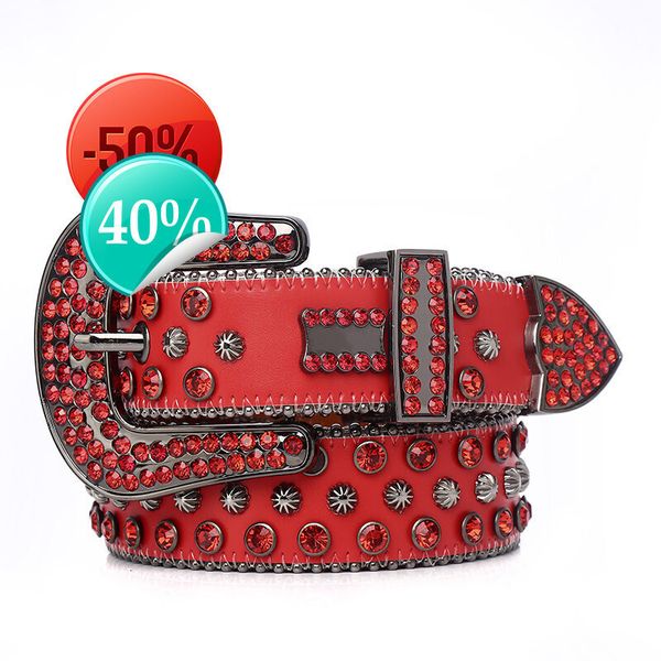 

Fashion Belts for Women Men Designer Bb Belts Simon Rhinestone Belt With Skull Bling Rhinestoneslml, With logo bb simon