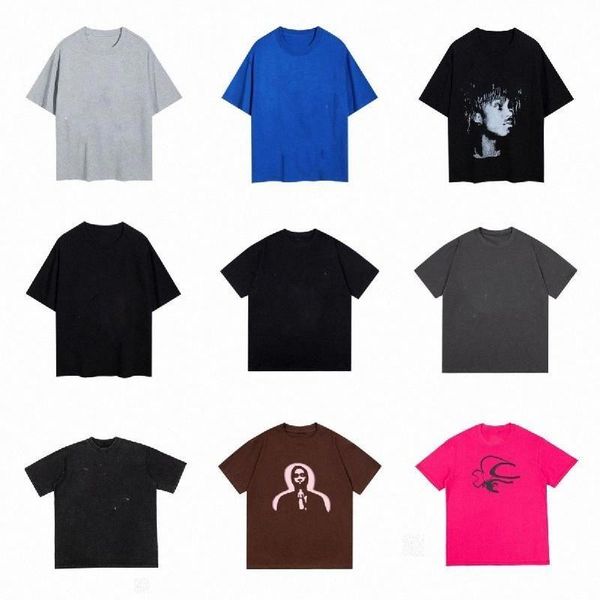 

men tshirt designer tshirt Unisex Young Thug Style Pink Top Tee Designer Web Foam Printing Pattern Fashion, Purple