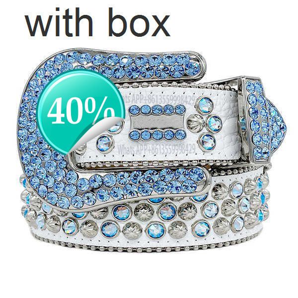 

2021 Designer Belt Bb Simon Belts for Men Women Shiny diamond belt on Black Blue white multicolourml, Multi
