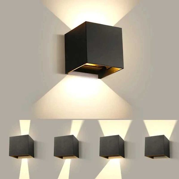 LED Modern Wall Lamp AC110V 220V 6W Cold White/Warm White Adjustable Surface Mounted Cube Led Garden Porch Light Indoor Outdoor Z250218