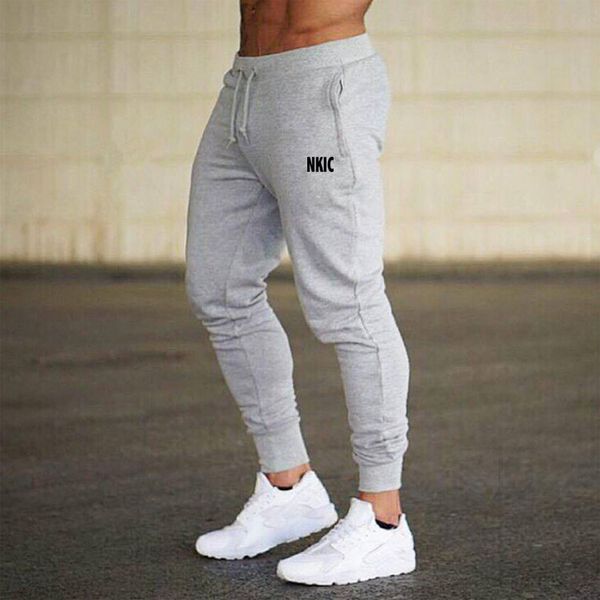 Mens Casual Brand Gray Pants Spring Autumn Sweatpants Men Running Jogger Sports Gym Trousers letter printed Workout Long Pants S-3XL