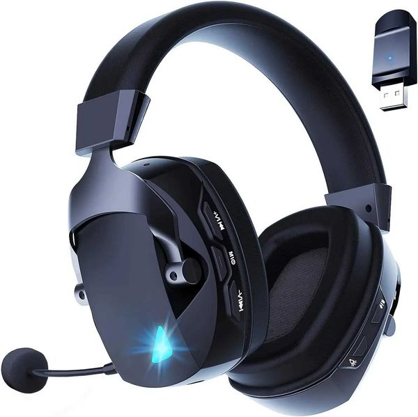 Acinaci Wireless Gaming set with Mic 2.4G phone USB 3.5mm Wired 3 Modes for PCPS4PS5Switch Y250218
