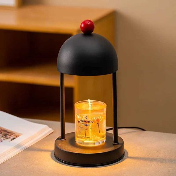 Modern Aroma Candle Warmer Lamp Retro Fused Wax Lamp Bedroom Night Lamp Black Vandle Warmer Lamp With Timer Desk Lamps X250218